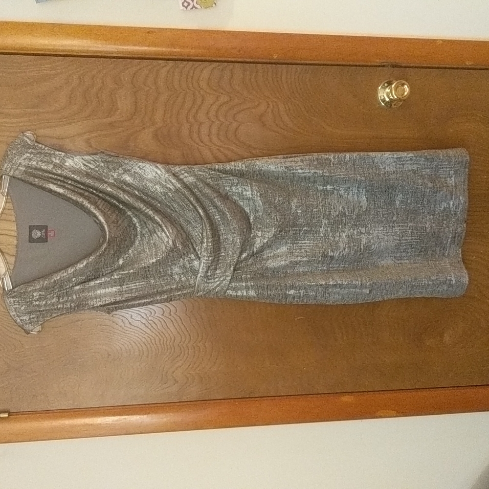 Metallic Silver Vince Camuto Dress